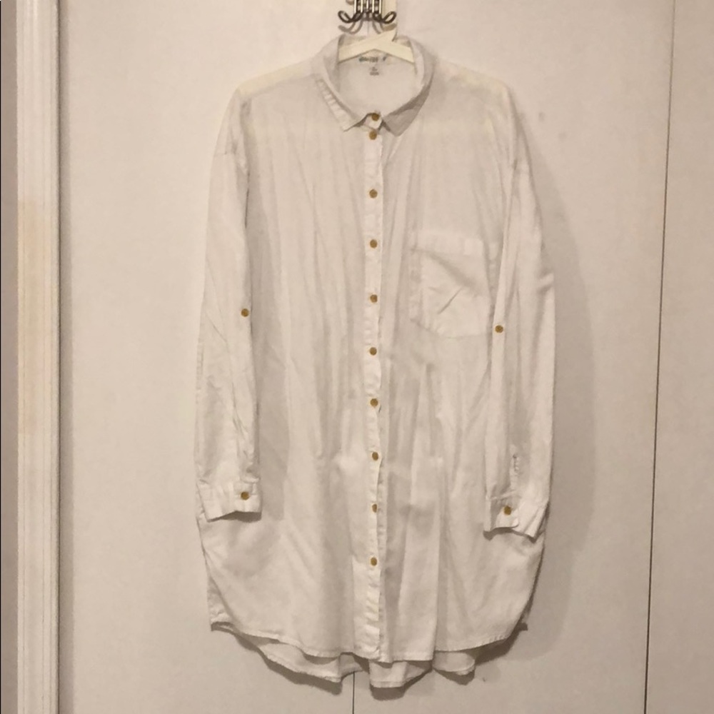 White button down shirt.